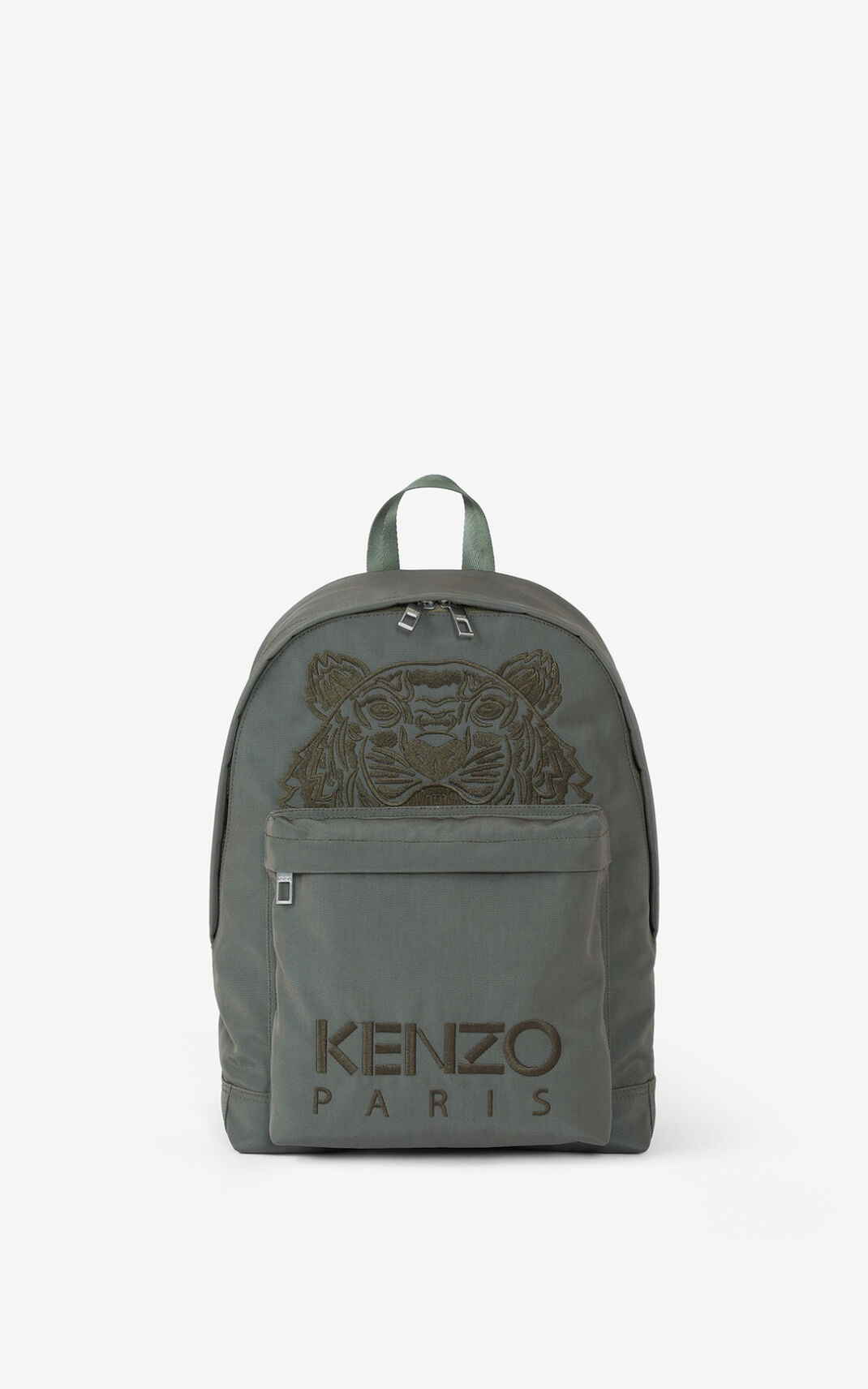 Sac À Dos Kenzo Femme Toile Kampus Tiger Grise Clair WLUKO-0978